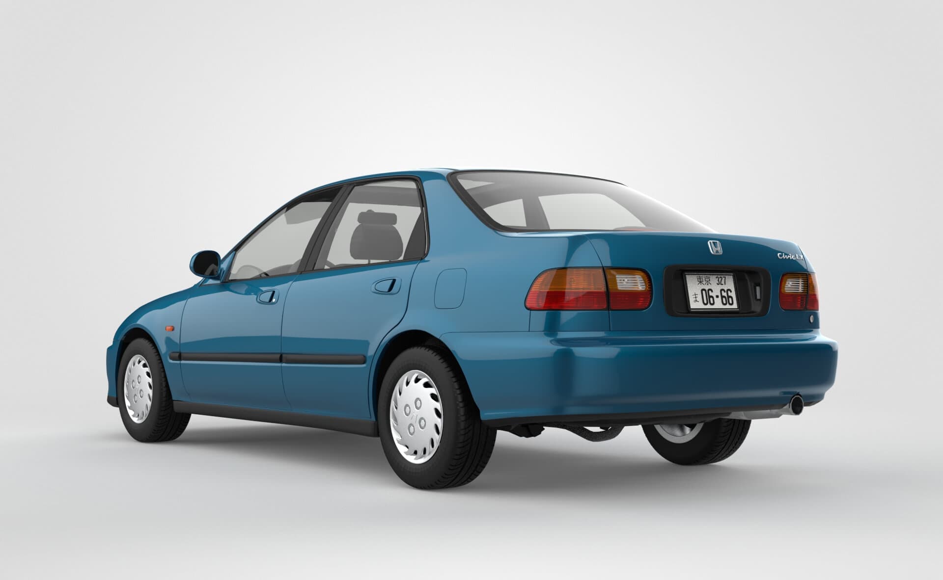 Honda Civic Eg Sedan 1993 - 3D Model by Carmodels3D