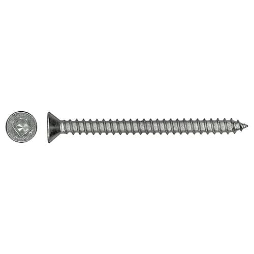 Paulin Flat-Head Stainless Steel Screw - #6 x 1/2-in - Self-Tapping ...