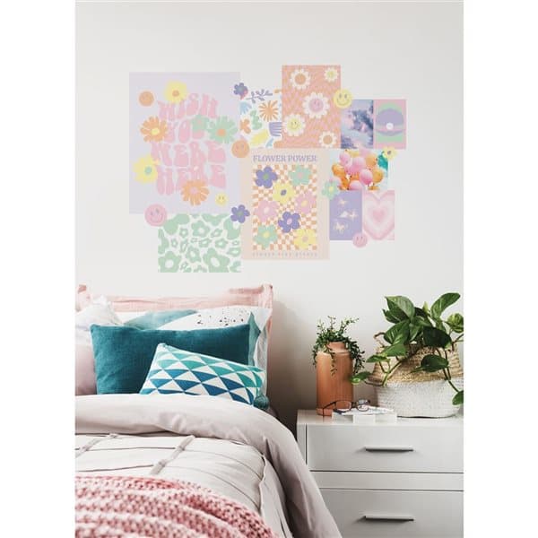 WallPops Flower Power Collage Wall Decals 30-in x 40-in DWPK4925 | RONA