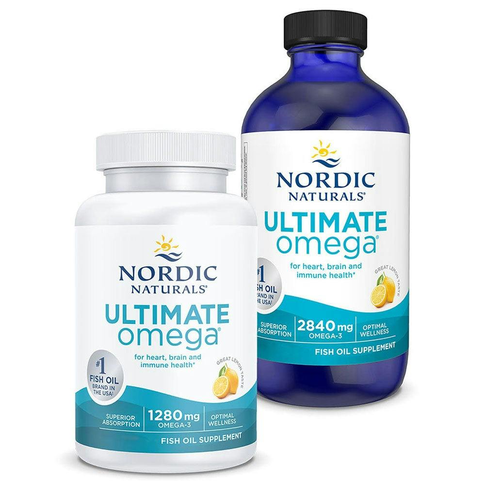 Nordic Naturals Ultimate Omega 1280 mg Lemon 180 Soft Gels