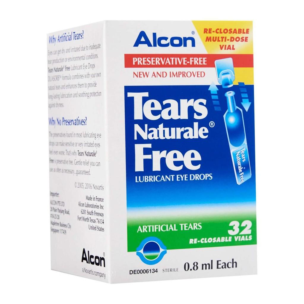 Alcon Tears Naturale Free Lubricant Eye Drops 32S | Shopee Singapore