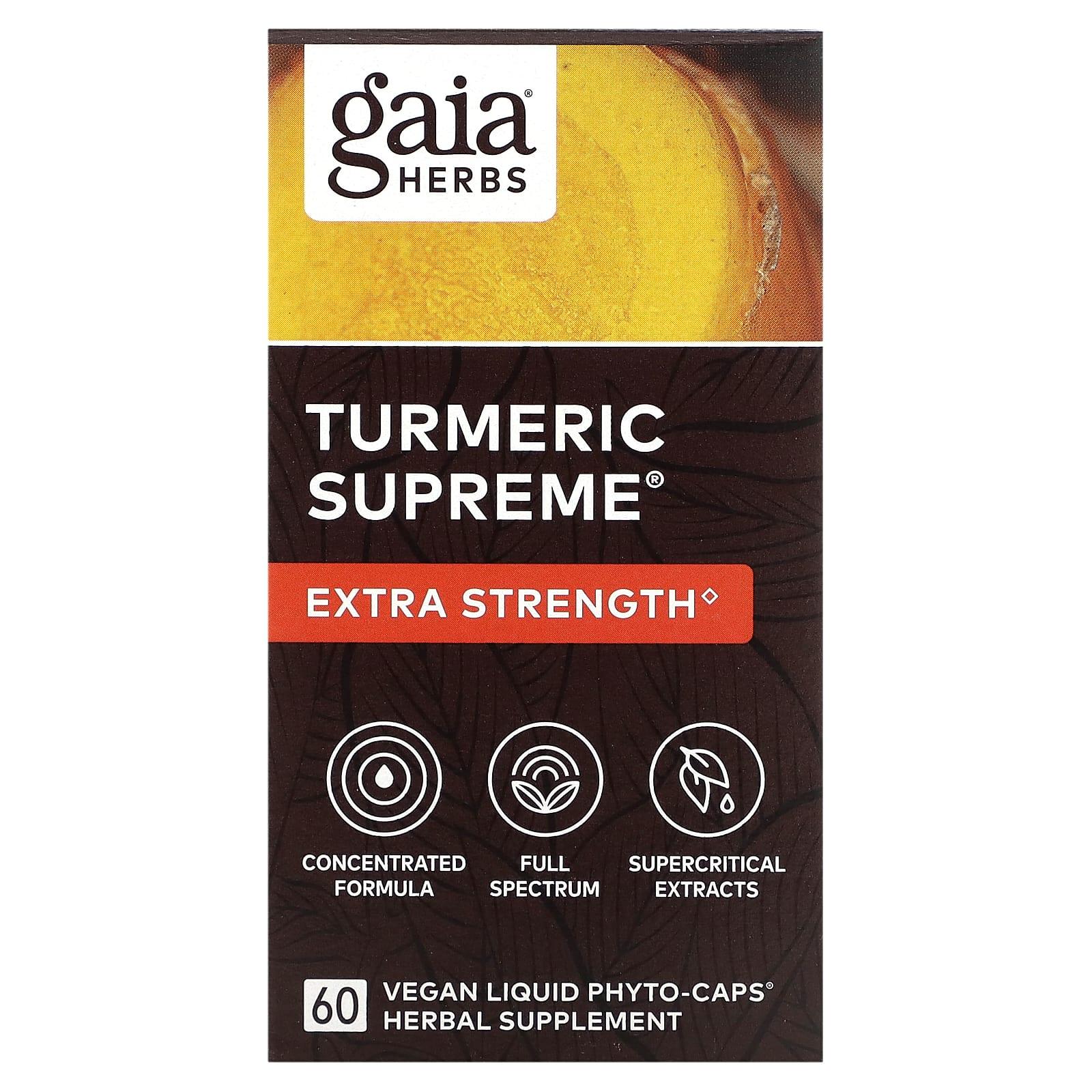 Gaia Herbs Turmeric Supreme Extra Strength Supplement