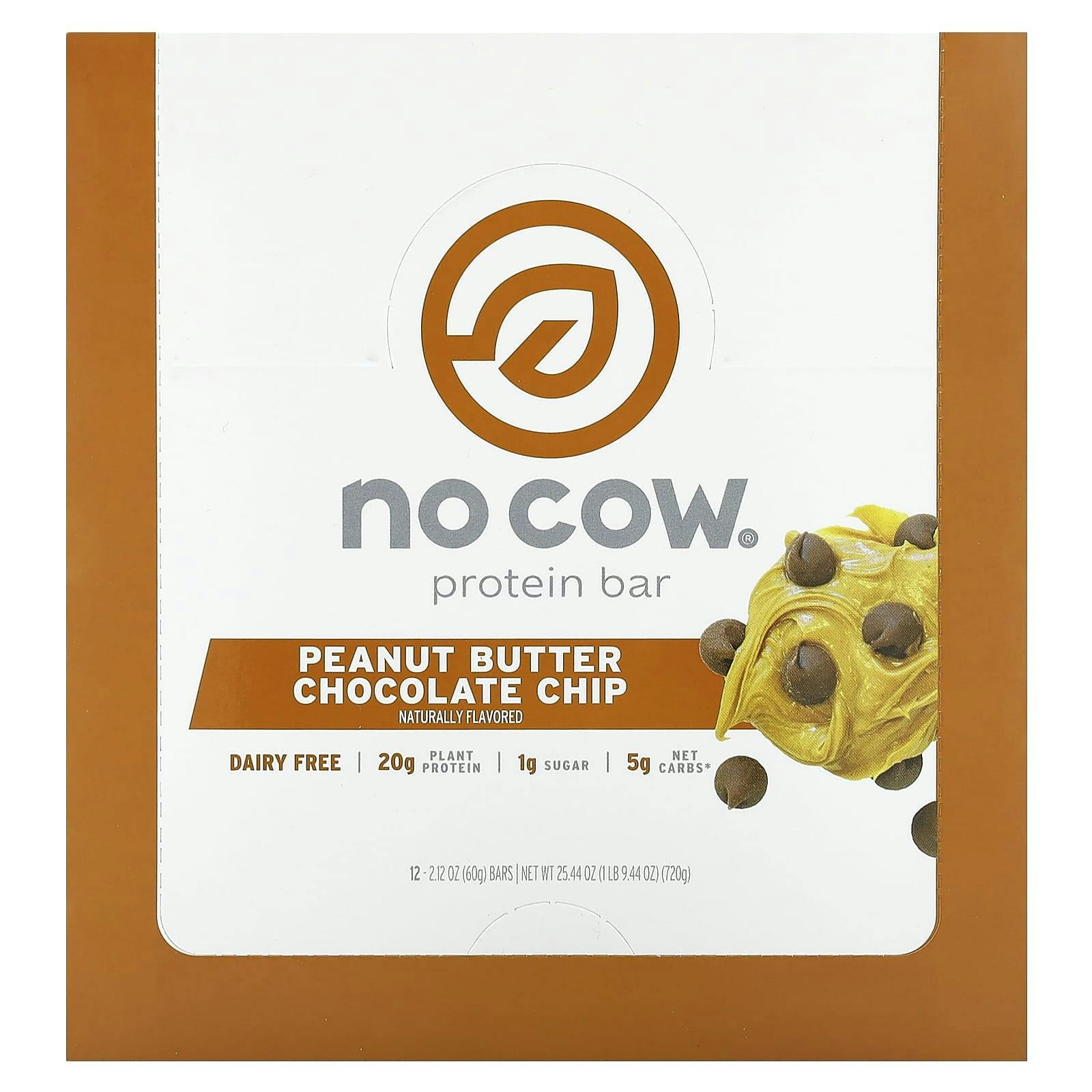 No Cow Protein Bar 12 Pack - Variety Pack High Protein Low Sugar Bar