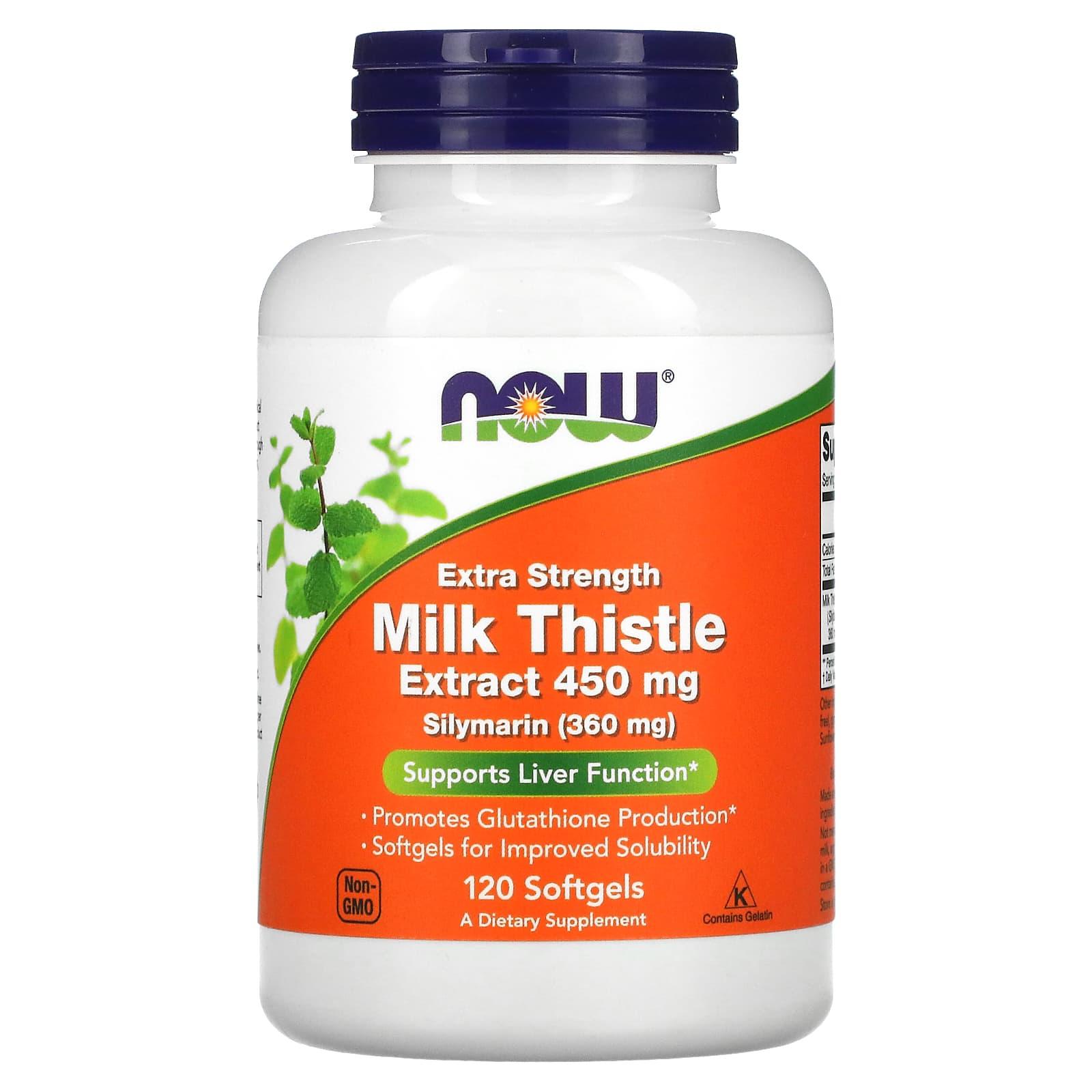 NOW Foods Silymarin Milk Thistle Extract 300 mg 200 Veg Capsules