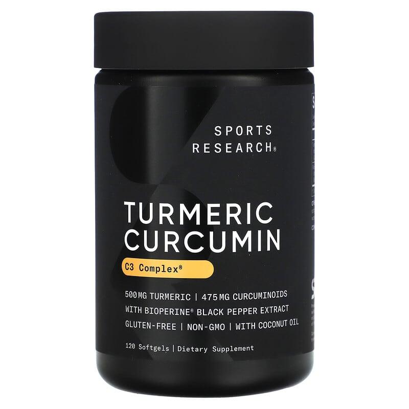 Sports Research Turmeric Curcumin C3 Complex 120 Softgels