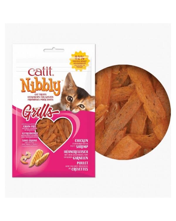Snack Catit Nibbly Grills – Lanche delicioso do teu Gato | Confort Animal