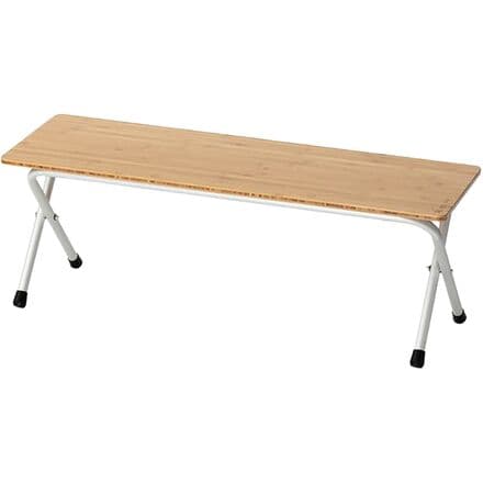 Snow Peak Bamboo Folding Bench Long - Hike & Camp