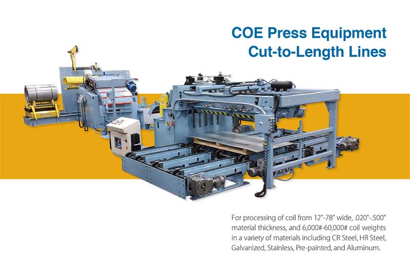 Cut-To-Length CTL & Blanking Coil Line | COE Press Equipment