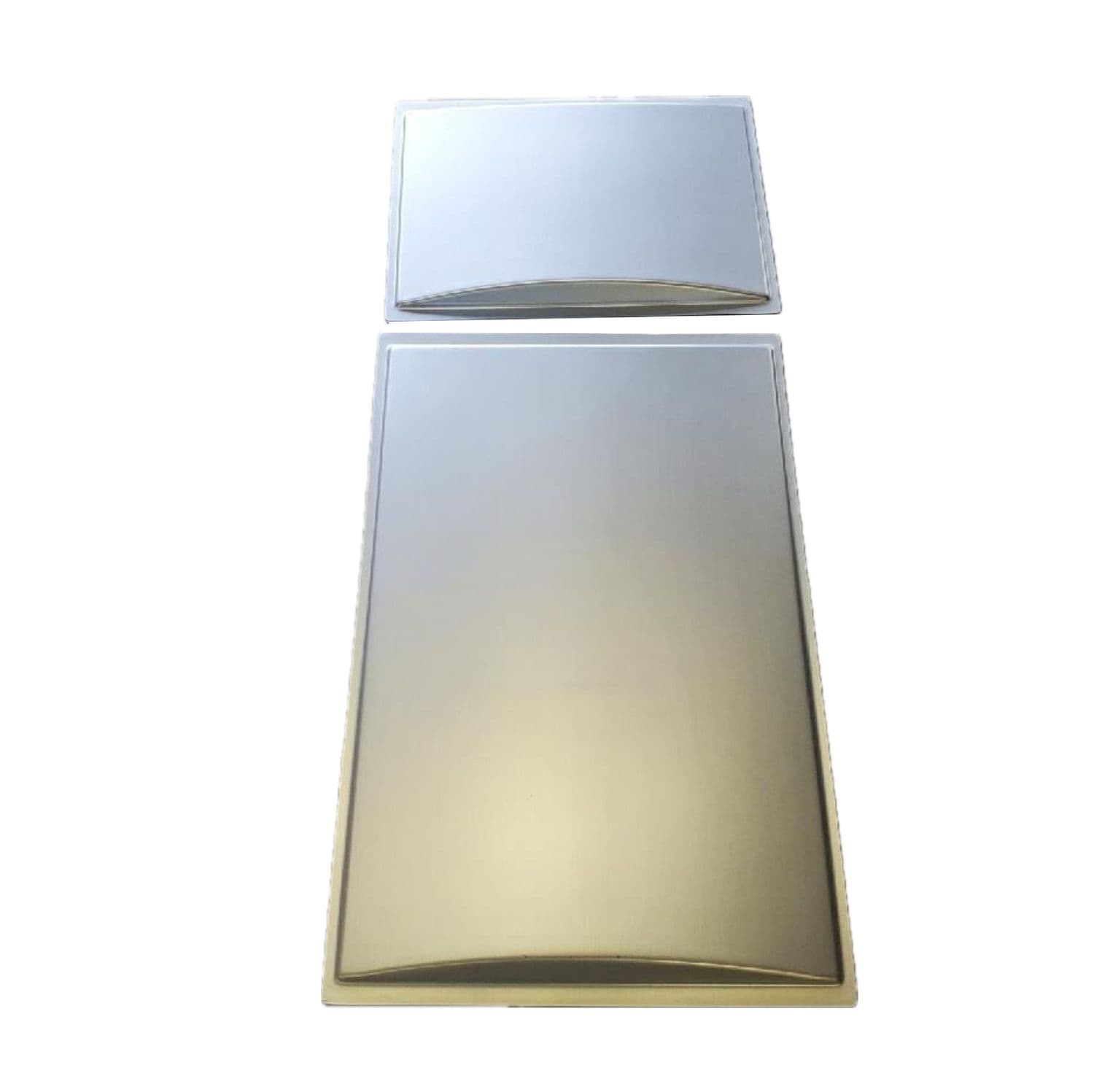 Dometic Refrigerator Door Insert Set Brushed Satin Finish RM2652