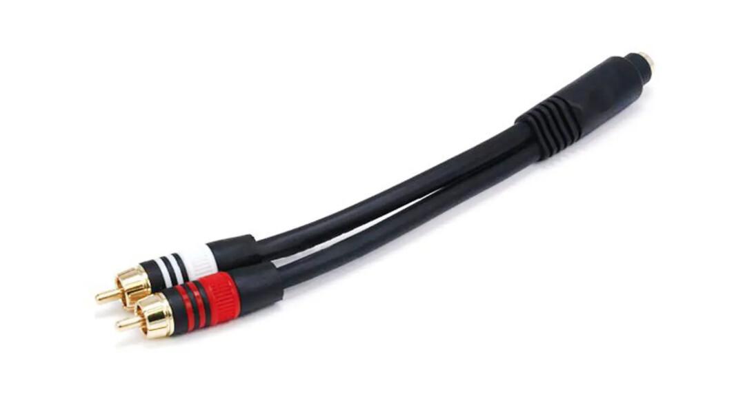 Monoprice | 3.5mm Stereo Female to 2 RCA Male Cable 6 Inch