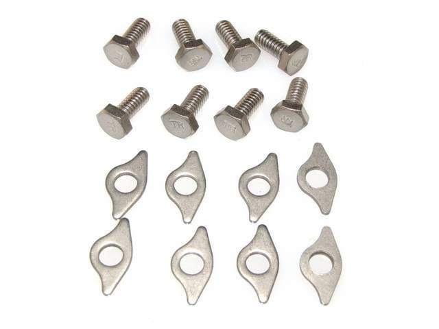 FASTENER KIT, Valve Cover (Steel), SBC, (16) Incl SS bolts and ...
