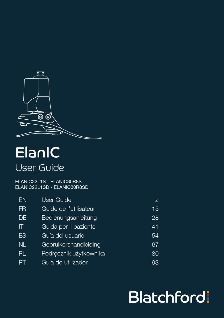 BLATCHFORD ELANIC ELANIC22L1S USER MANUAL Pdf Download | ManualsLib