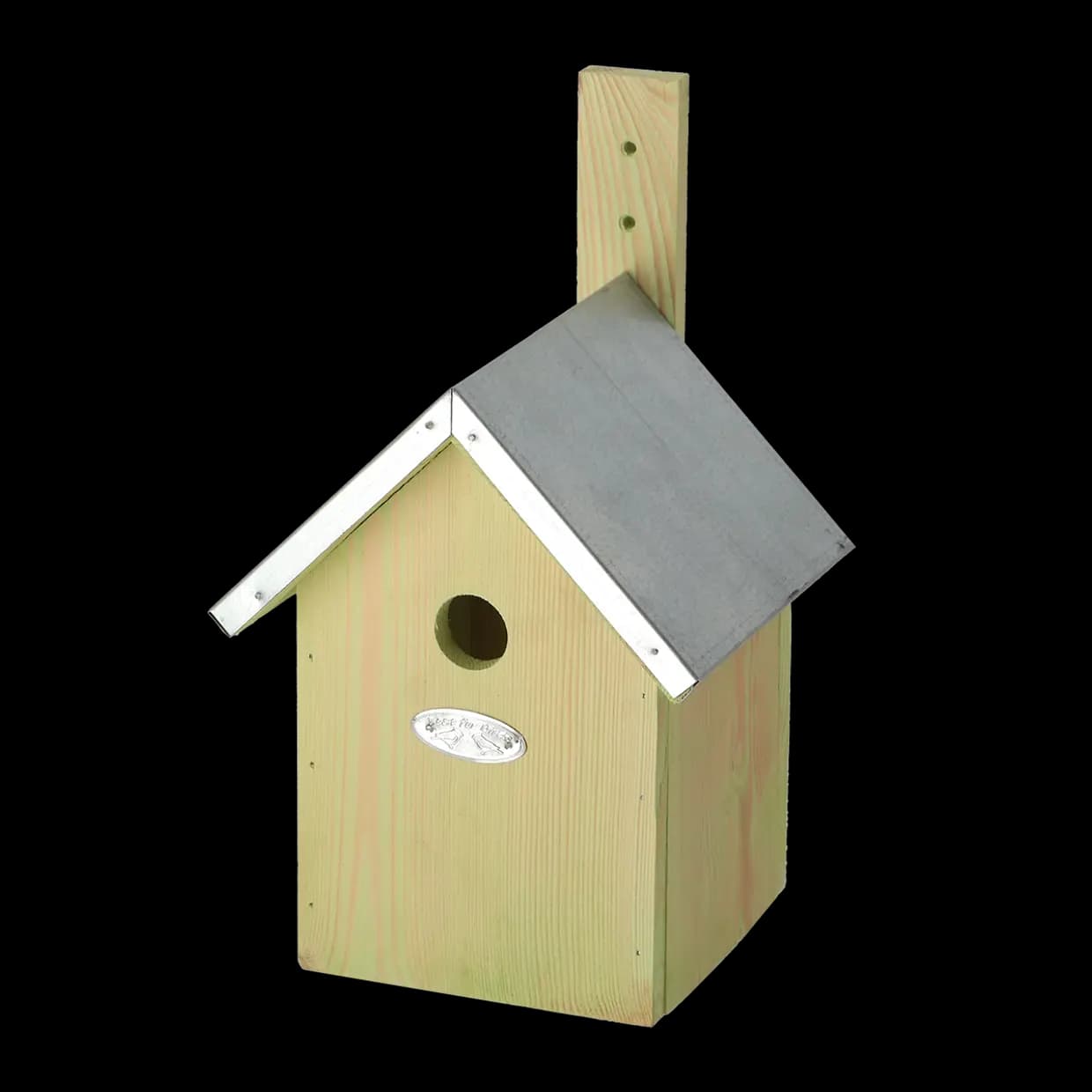 Esschert Design Blue Tit Nesting Box - wooden bird nest box with zinc roof