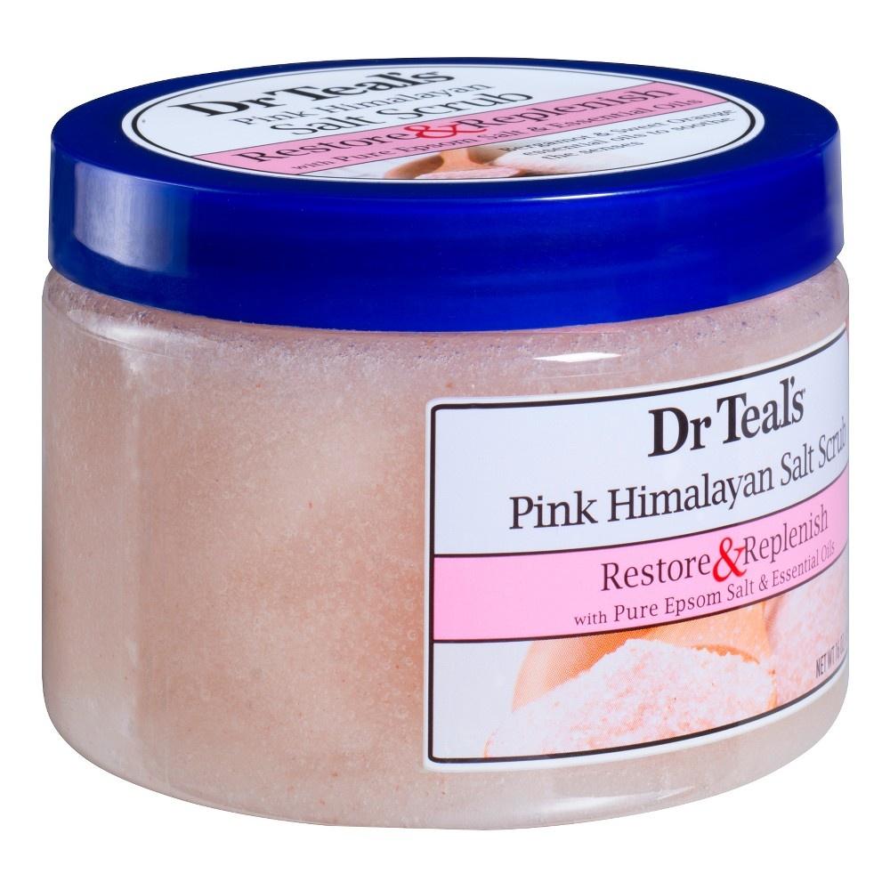 Dr Teal's Restore & Replenish Pink Himalayan Sea Salt Scrub 16 fl oz ...