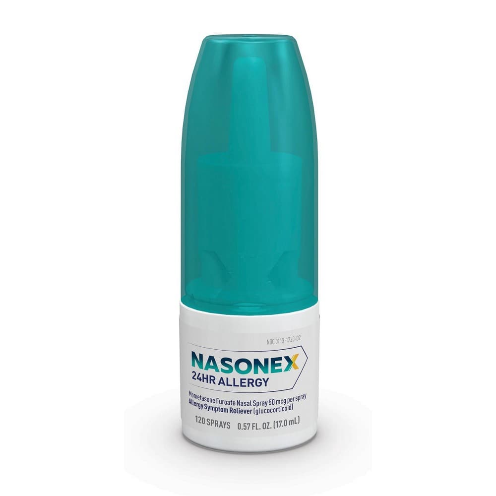 Nasonex 24HR Non Drowsy Mometasone Furoate Allergy Medicine Nasal Spray ...