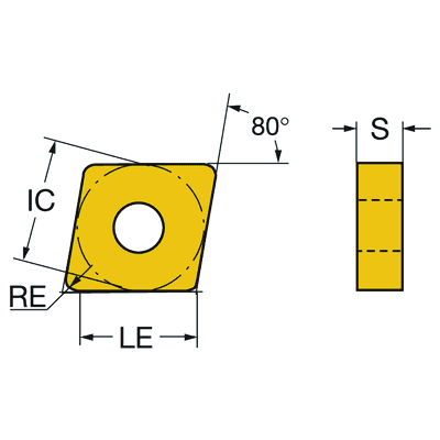 Режущая пластина для точения Sandvik Coromant CNMG 12 04 12-SM 1125