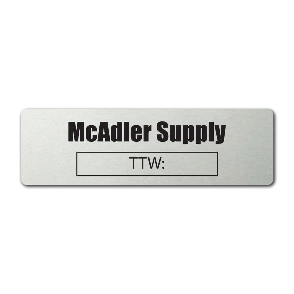 Metalphoto® Aluminum Name Plate 2.5" x 0.75" - Executive Line
