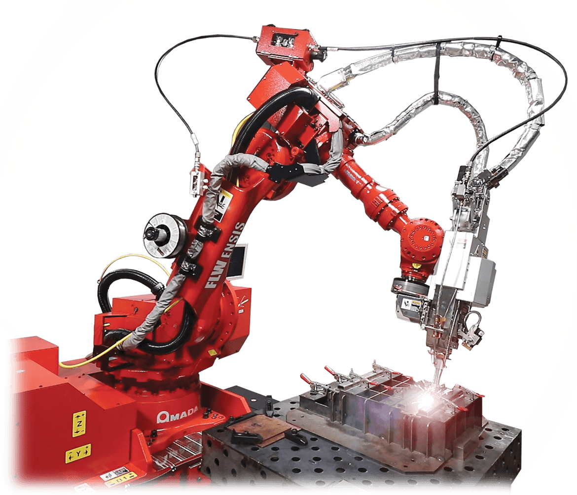 Amada’s FLW 3000 ENSIS with rotating lens, weld pathing