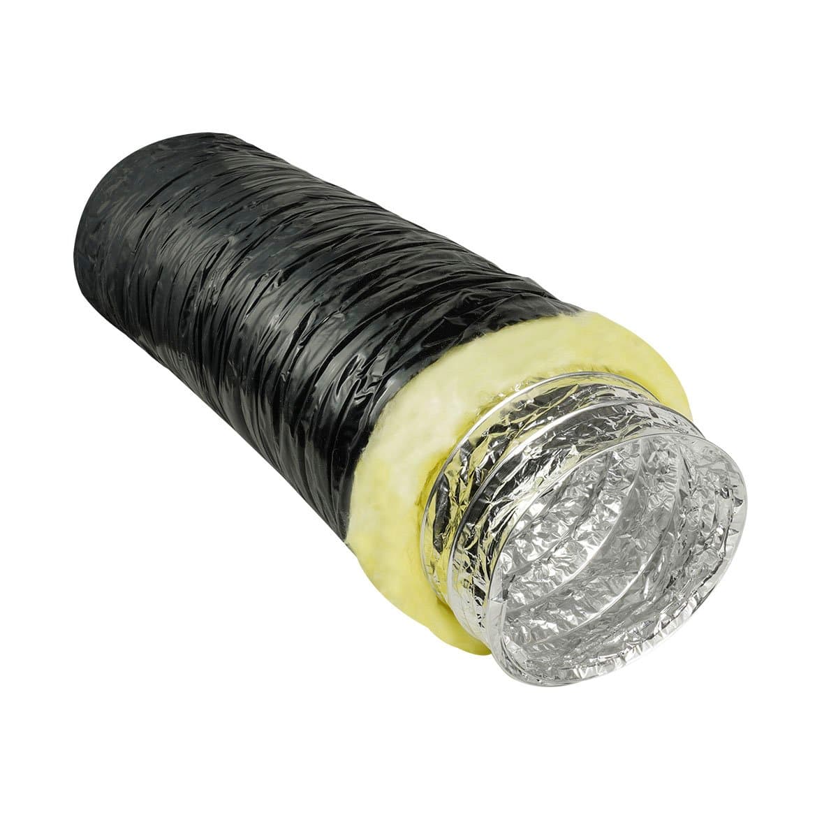 6 Inch Insulated Flexible Duct Hose – Two Layer Alu Foiled - GFI HVAC