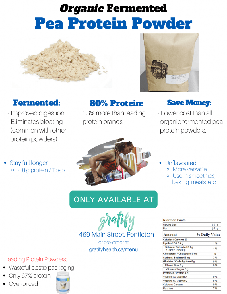 Organic Fermented Pea Protein Powder – Gratify Health