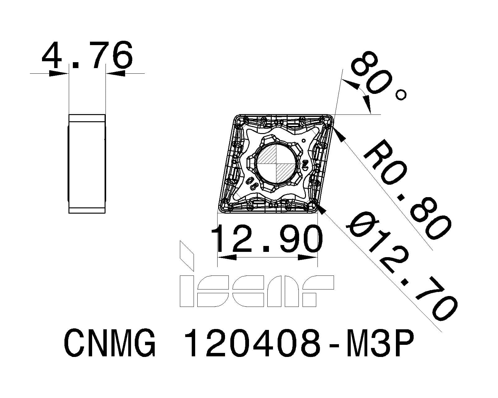 CNMG 120408-M3P IC8250 пластина купить онлайн на сайте «Вектор ...