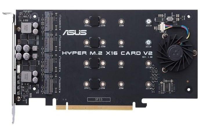 ASUS Debuts Hyper M.2 x16 Card V2 Supporting Four M.2 NVMe SSDs In RAID ...