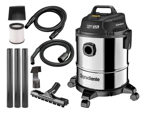 Aspirador De Pó Turbo Vac Inox 12l Gradiente 127v 1200w | Parcelamento ...