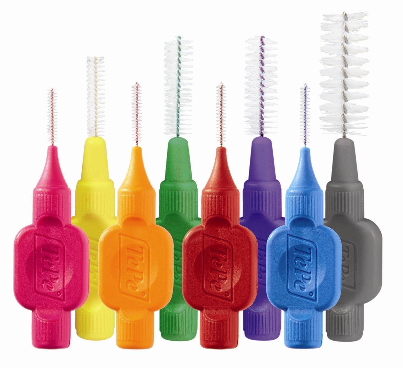 TePe Interdental Brushes ALL Colours and Sizes - Bulk Pack of 25 ...