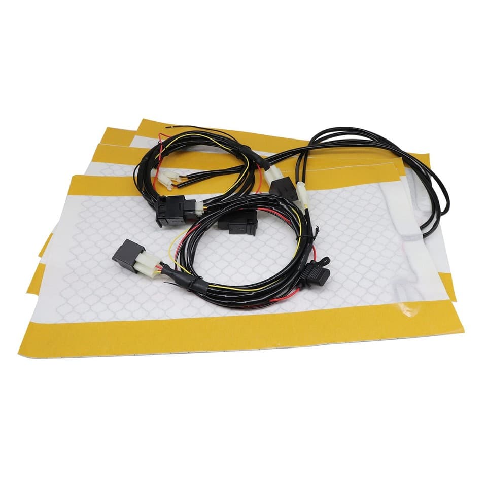 seats carbon Fiber Heated Seat Heater Pad Kit Car Cushion Switch 12V ...