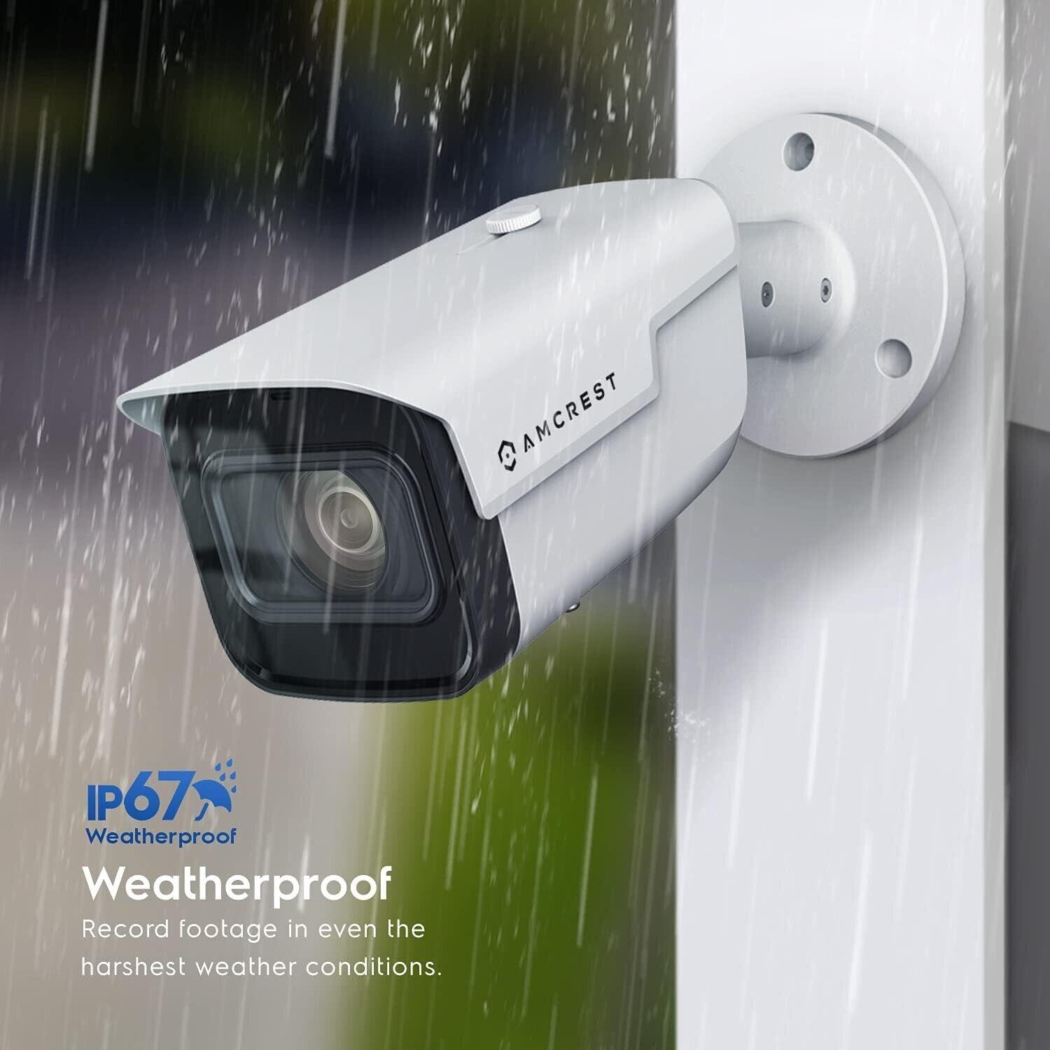 Amcrest 4K 8MP Bullet POE IP Security Camera IP8M-VB2796EW White ...