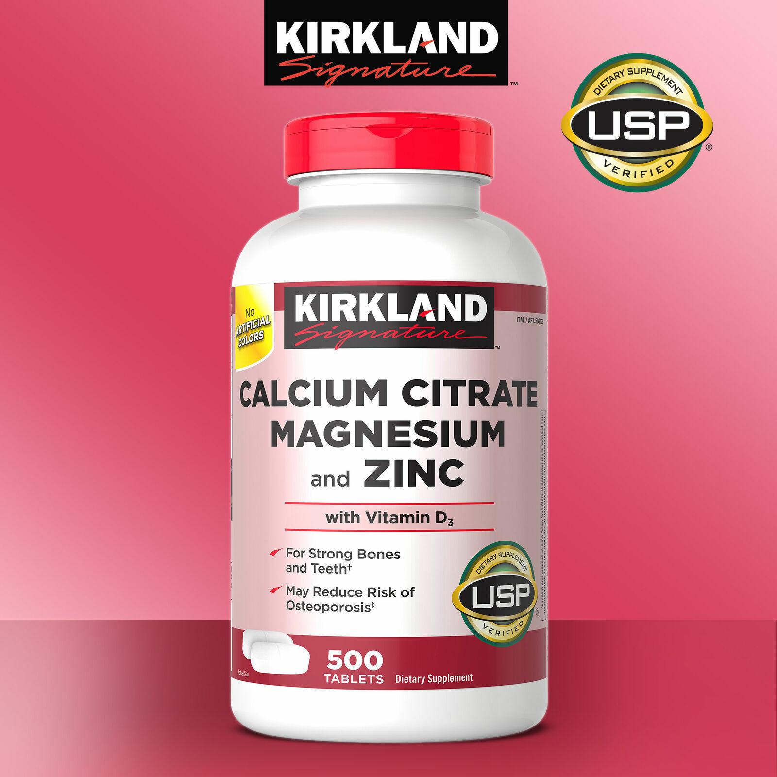 Kirkland Signature Calcium Citrate 500 Tablets