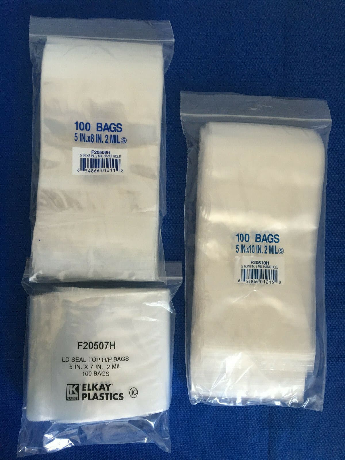 Elkay Plastics Ziplock 2 Mil Reclosable Bags (1½ x 1½ , F20101)