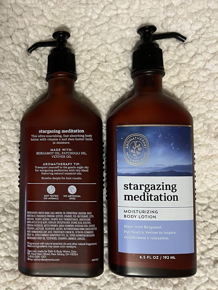 BATH & BODY WORKS 2 Pc Set Stargazing Meditation AROMATHERAPY BODY ...