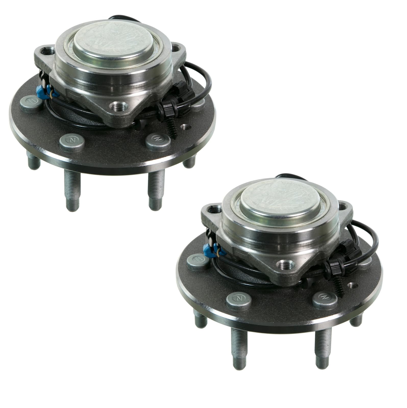 Pair Set of 2 Front Moog 6 Stud 17" Wheel Bearing Hub Assy Kit for ...