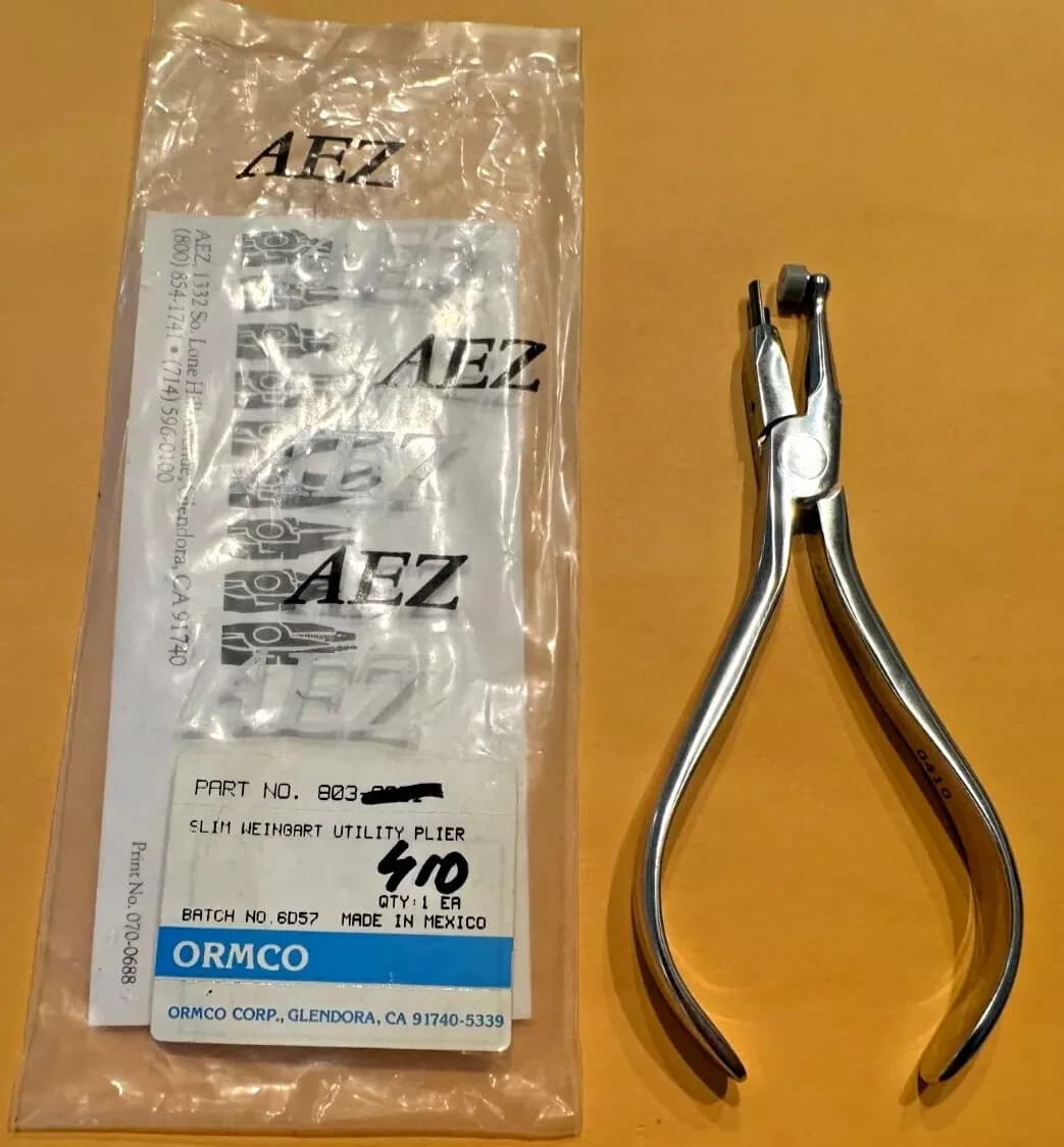 ORMCO PLIER 803-0410 Adhesive Removing Pliers Open Box | eBay