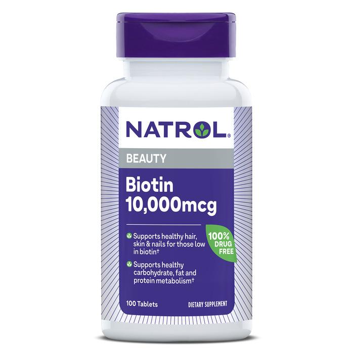 Natrol Biotin Maximum Strength 10,000 mcg Supplement