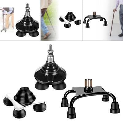 Cane Tip Prevent Slipping Fall Adds Stabilizing Cane Ferrules Quad Cane ...