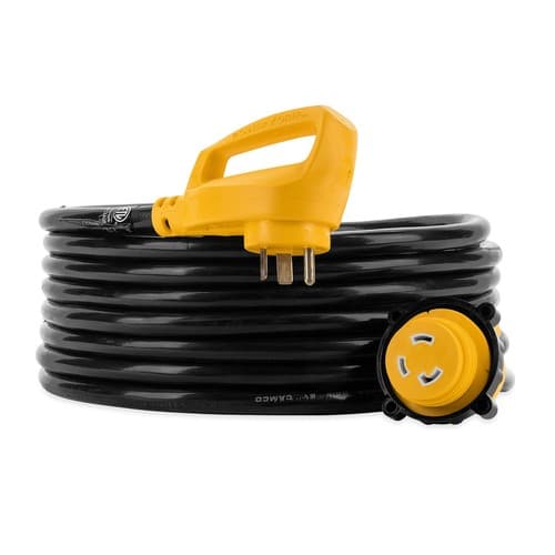 Camco 55501 - Power Grip™ 25' Extension Power Cord with Handle Grip ...
