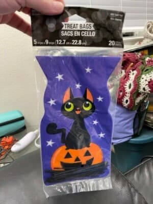 Creative Converting Halloween Cat Treat Bags w/ties 20ct Cello ...