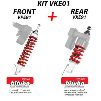 Kit amortisseur avant+arri?re ESA BITUBO spring BMW R 1200 GS 04-11 ...