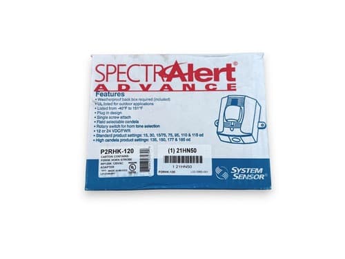 System Sensor P2RHK-120 Fire Alarm 120VAC Horn Strobe (NEW IN BOX) | eBay