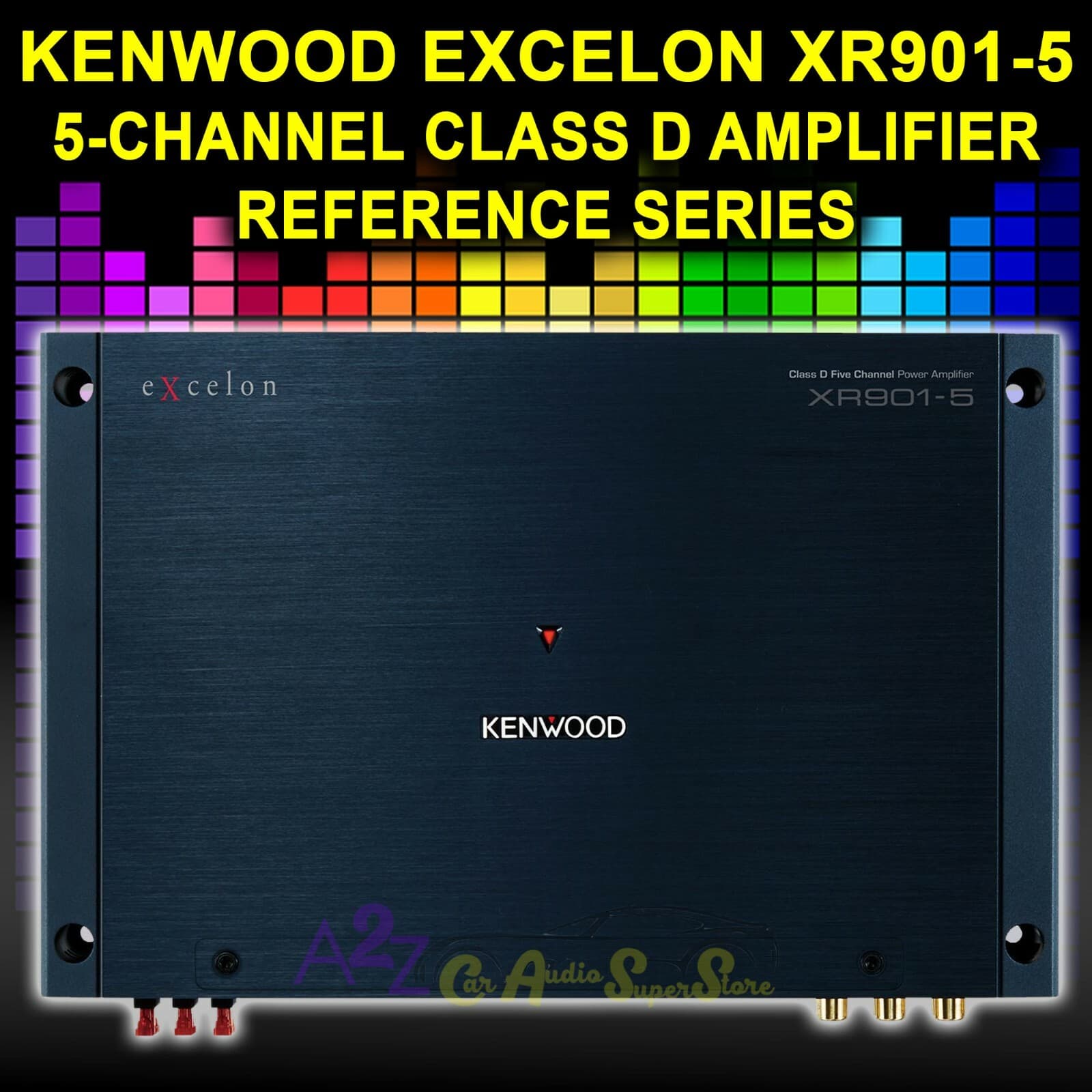 KENWOOD EXCELON XR901-5 AMP REFERENCE SERIES 5-CHANNEL CLASS D CAR ...