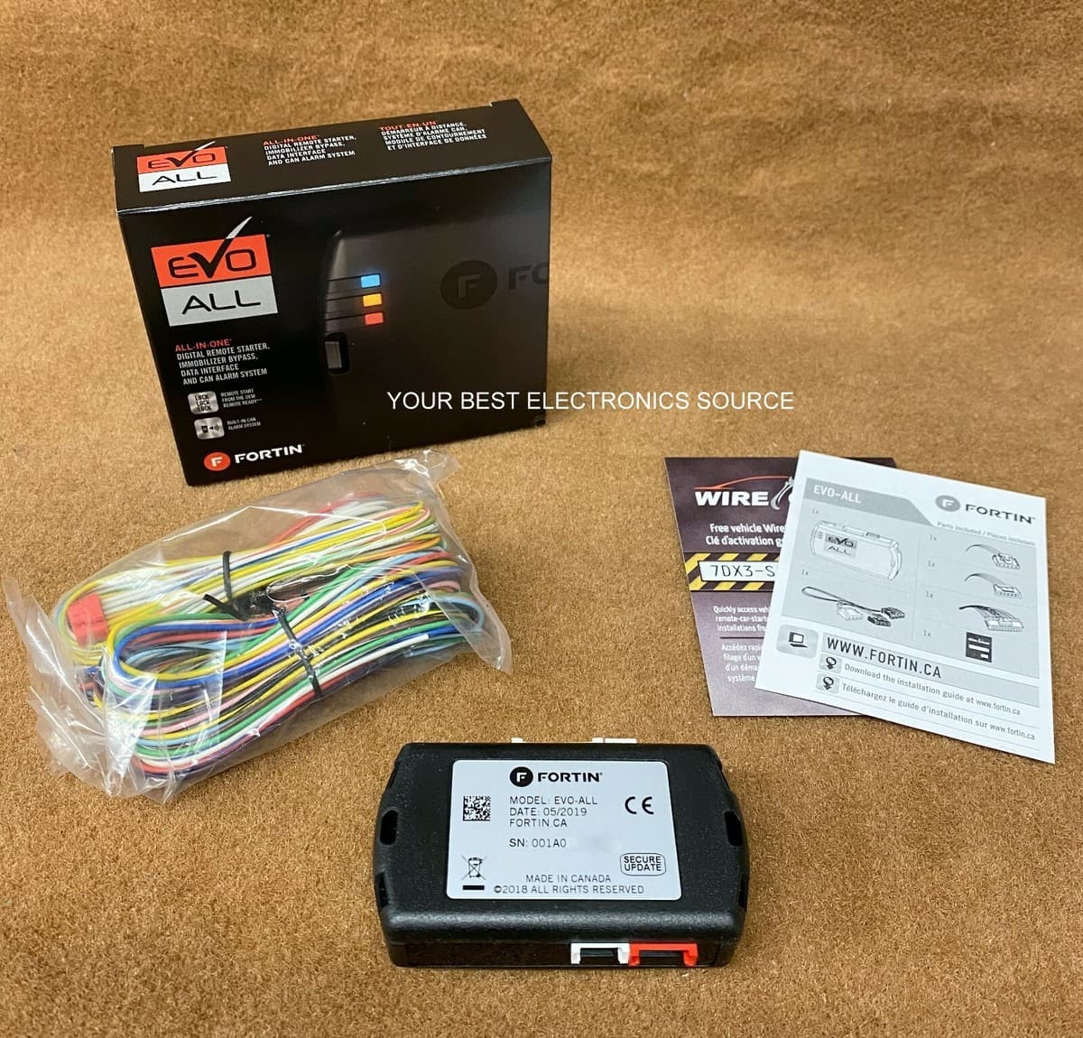 NEW Fortin EVO-ALL Universal Digital Remote Start & Bypass Module ...