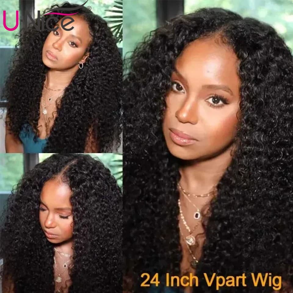 UNice Malaysian Curly Human Hair Wig