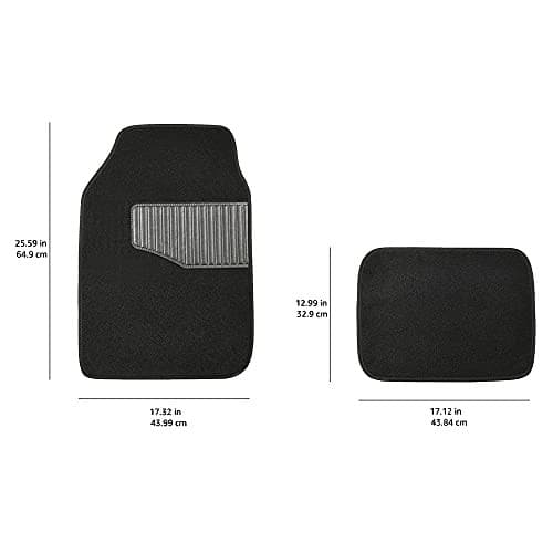 Universal Fit Rubber Carpet Floor Mats For Car SUV Van & Truck, 4 count ...