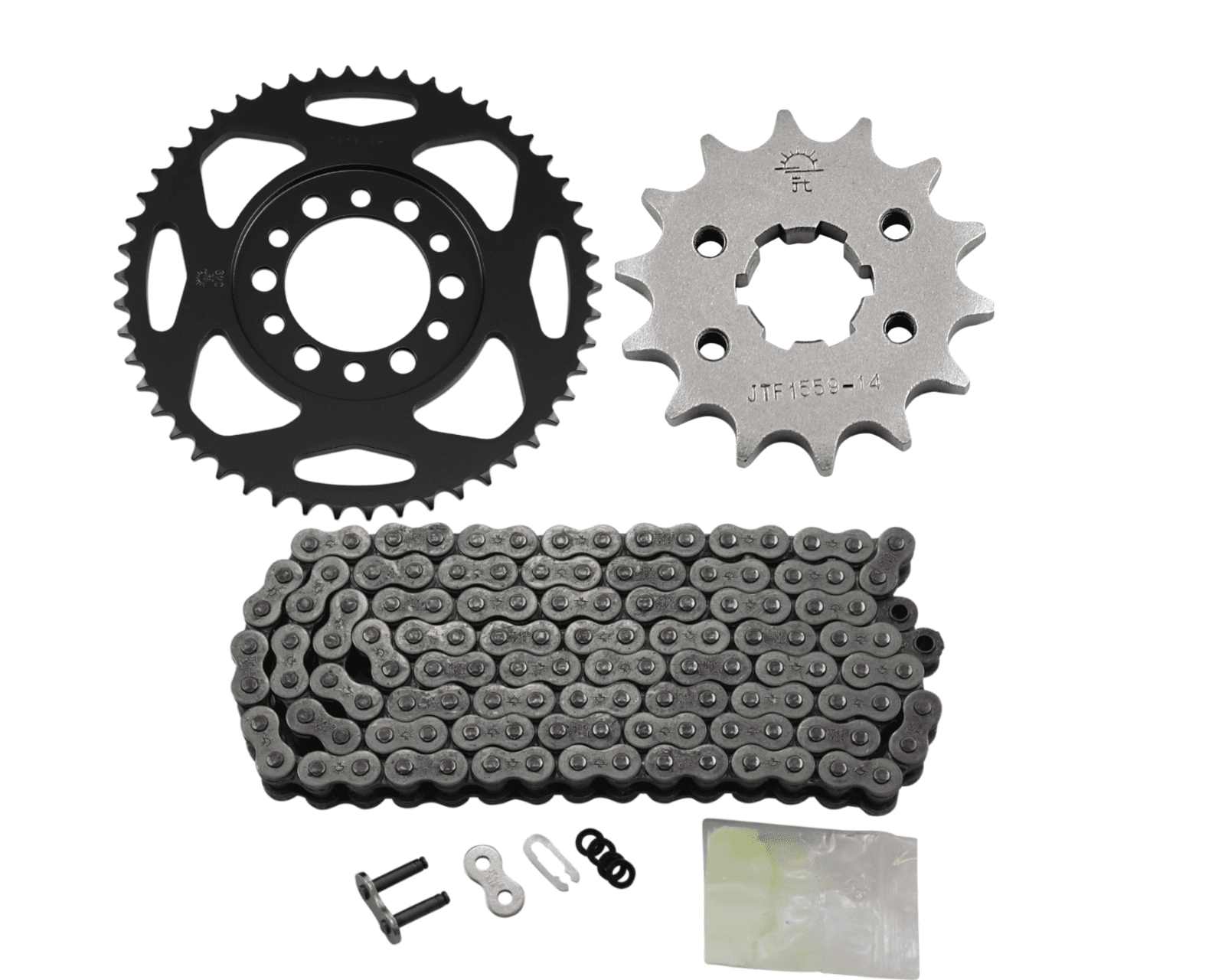 JT Sprockets Steel Sprocket Kit with JT X-Ring Chain