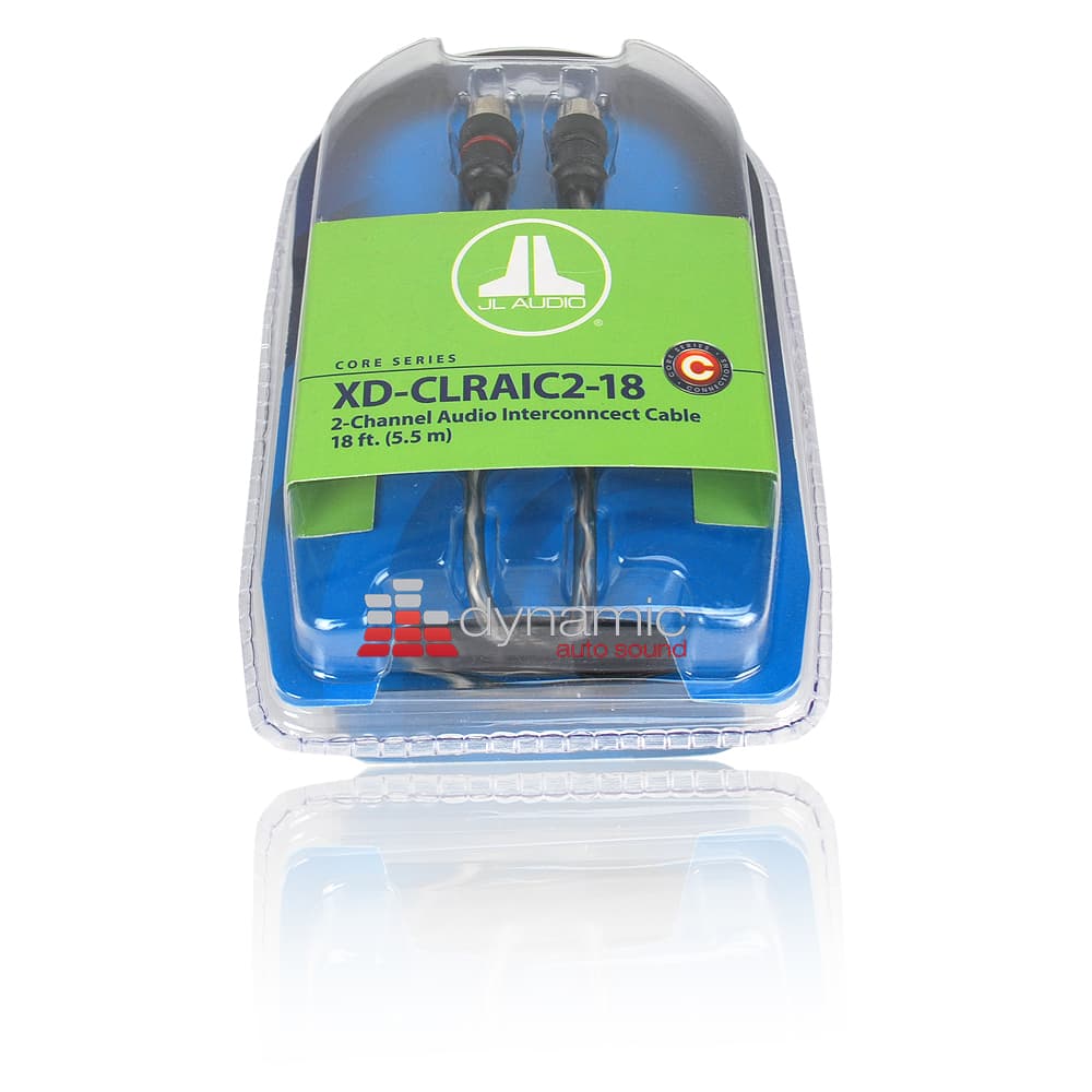 JL AUDIO XD-CLRAIC2-18 Car Amplifier 2 Channel RCA Cable 18ft. Amp Wire ...