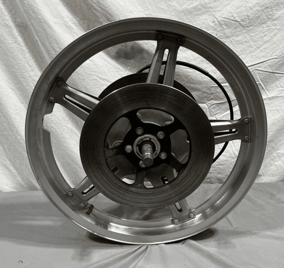 Vintage 1978 OEM Honda Gold Wing Silver Aluminum Motorcycle Wheels ...