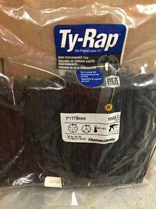 Thomas & Betts Ty-Rap TYB2315MX 7" 18lb UV Black 1,000/bag | eBay