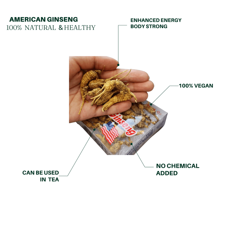 Premium Natural Wild American Ginseng, American Ginseng Root 20yrs 1oz ...